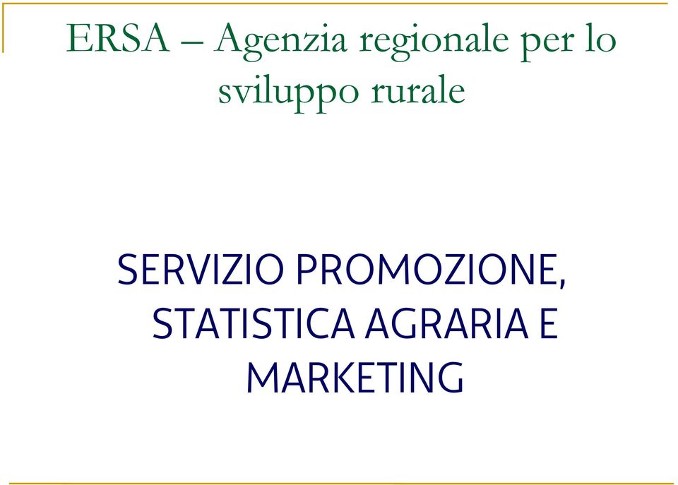 SERVIZIO PROMOZIONE,