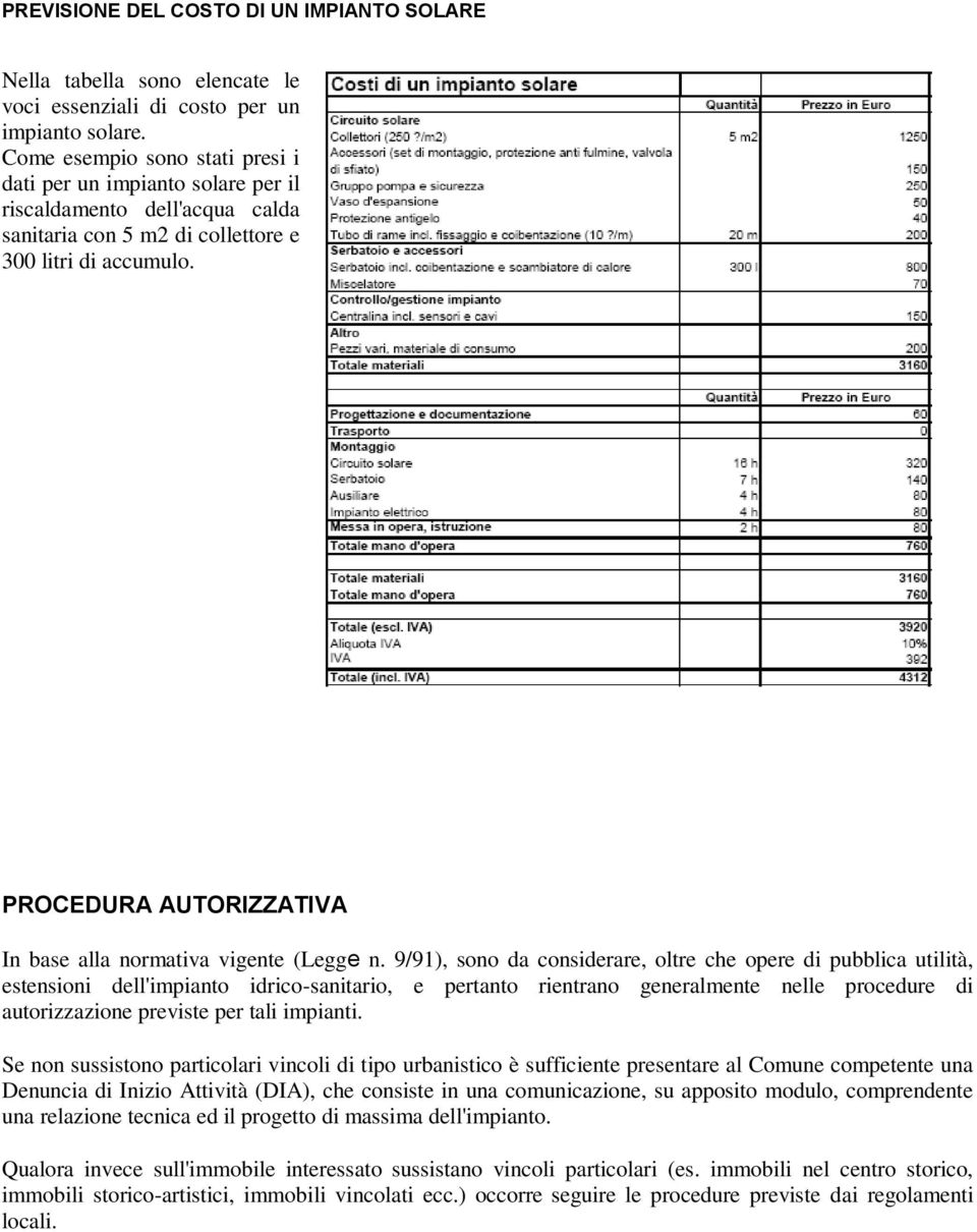 PROCEDURA AUTORIZZATIVA In base alla normativa vigente (Legge n.