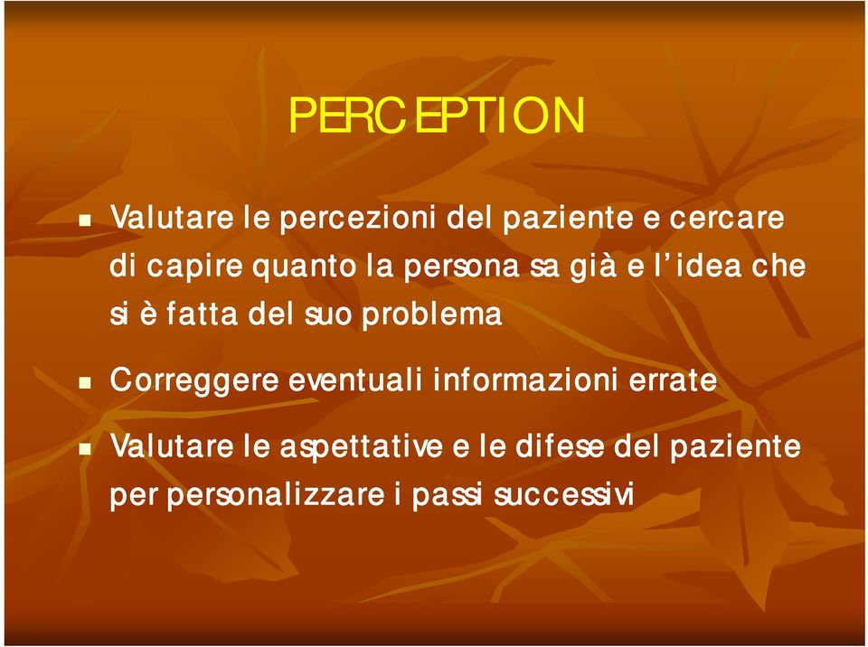 problema Correggere eventuali informazioni errate Valutare le