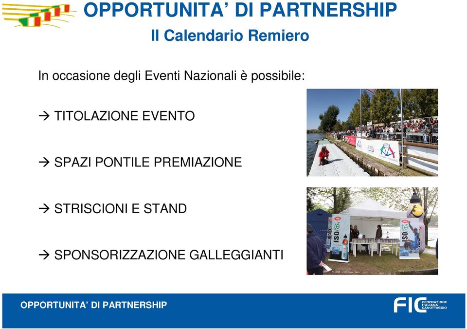 TITOLAZIONE EVENTO SPAZI PONTILE