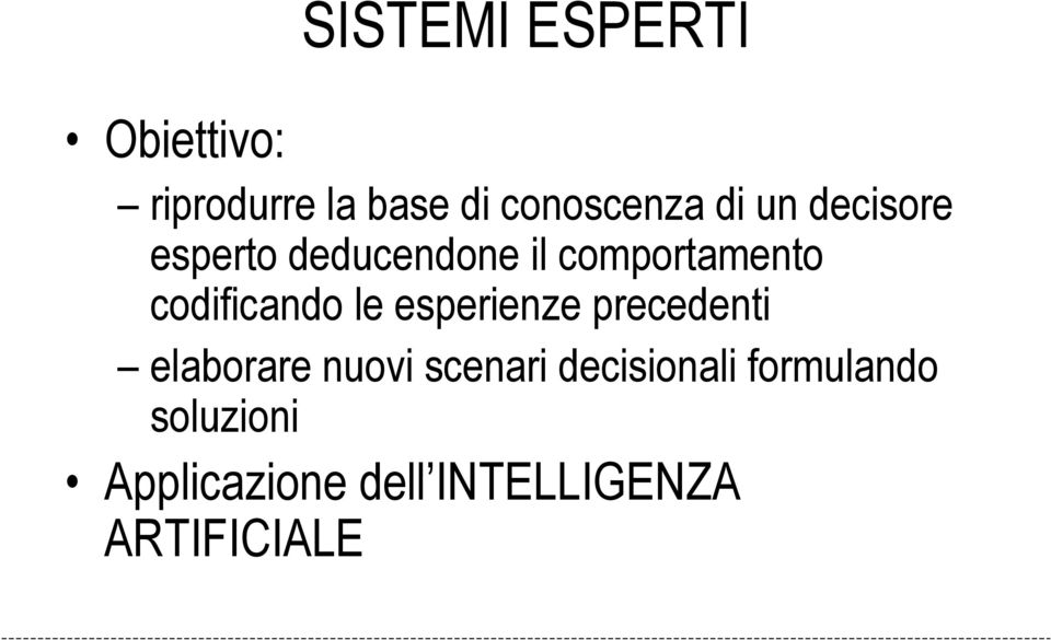 codificando le esperienze precedenti elaborare nuovi scenari