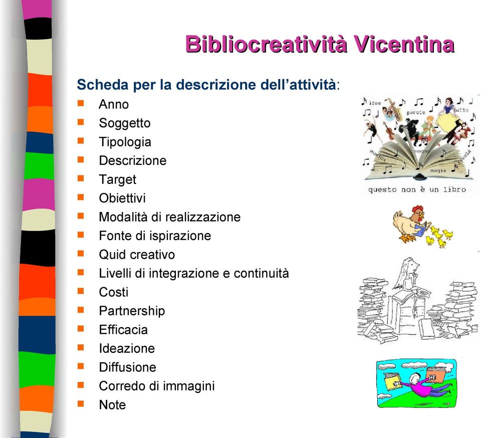 realizzazione Fonte di ispirazione Quid creativo Livelli di integrazione