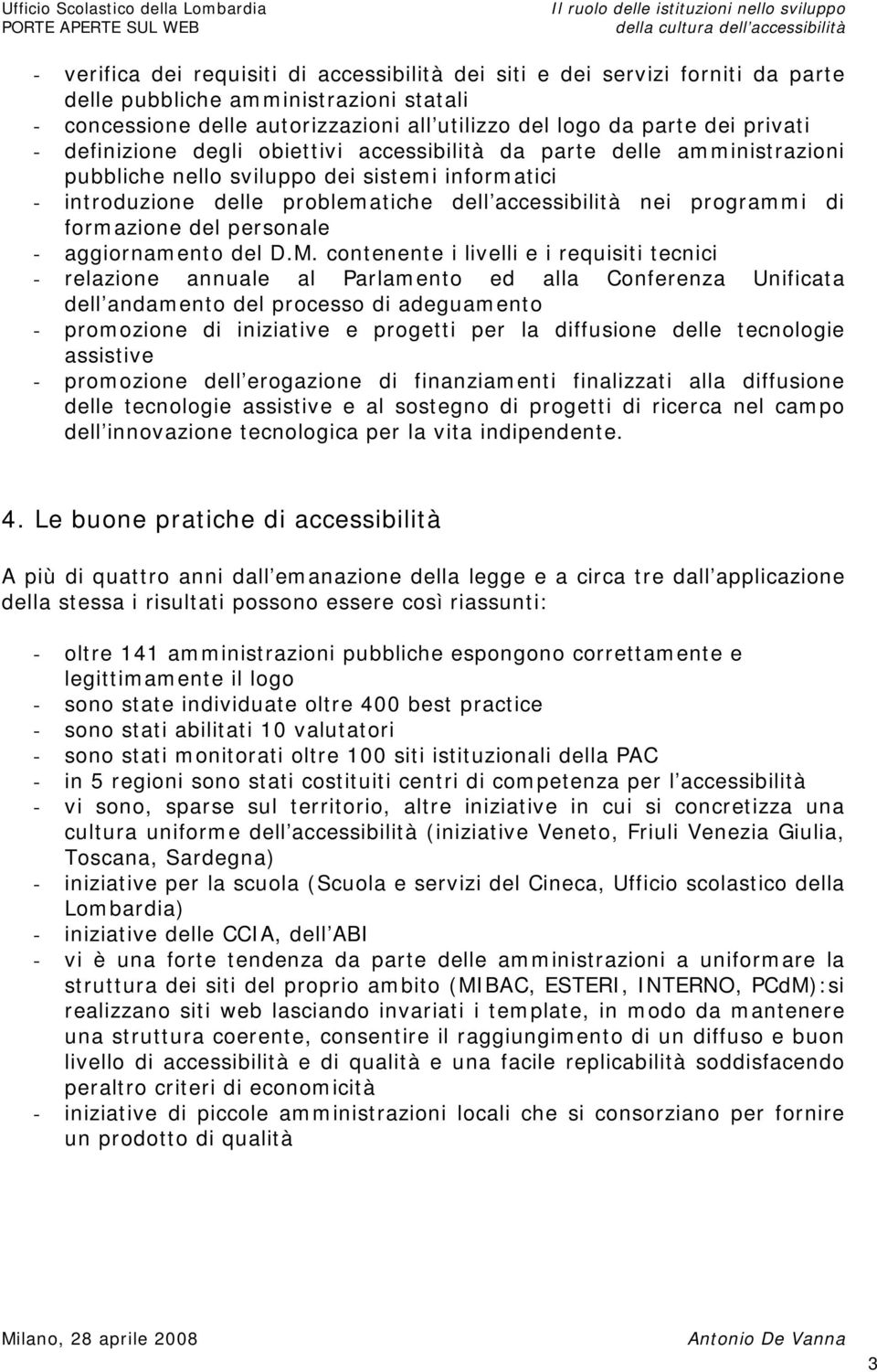 formazione del personale - aggiornamento del D.M.