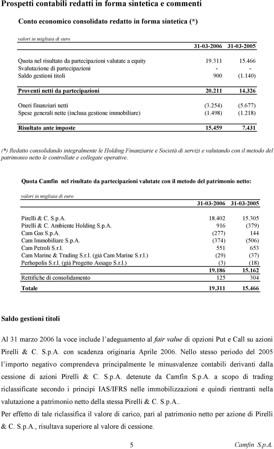 677) Spese generali nette (inclusa gestione immobiliare) (1.498) (1.218) Risultato ante imposte 15.459 7.