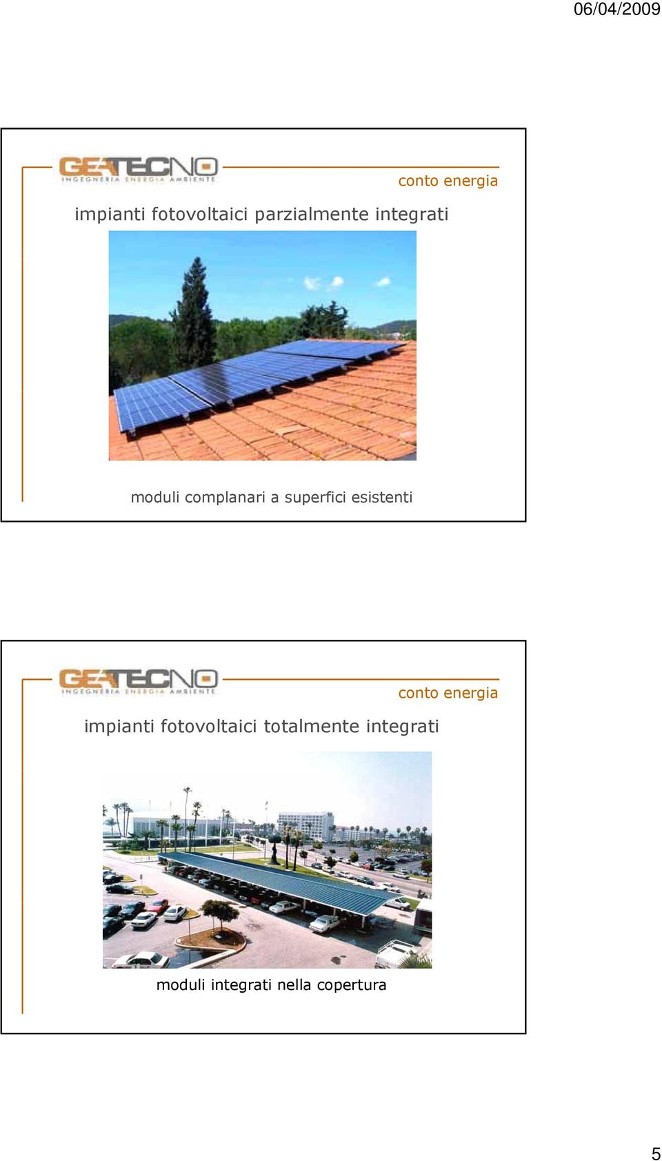superfici esistenti impianti fotovoltaici