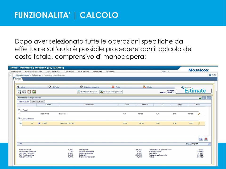 sull'auto è possibile procedere con il