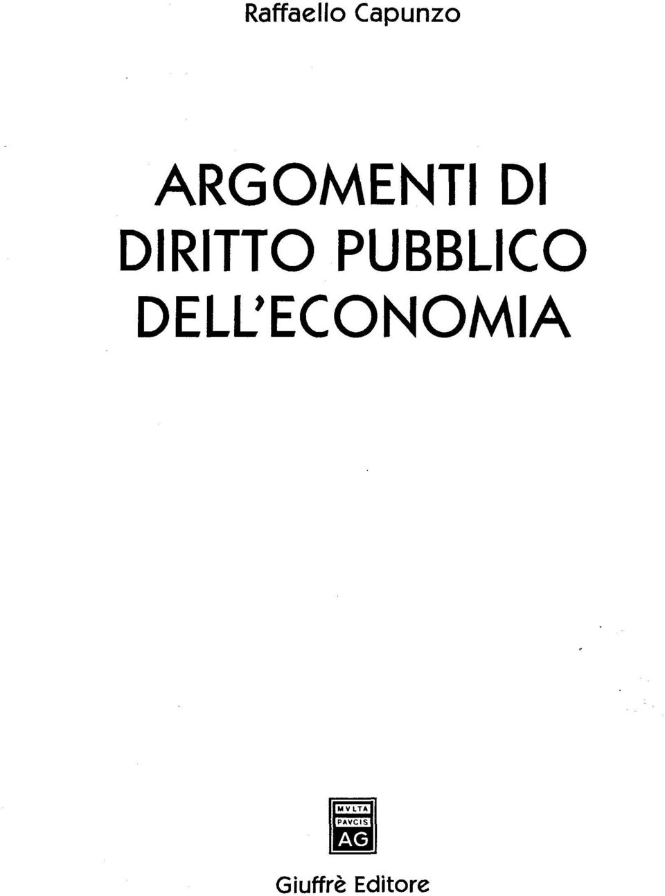 DIRITTO PUBBLICO