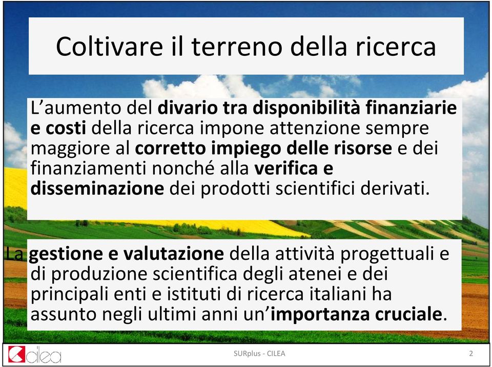 dei prodotti scientifici derivati.