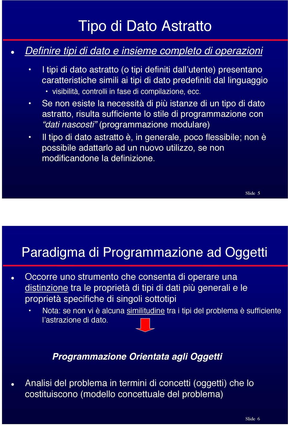 controlli in fase di compilazione, ecc.