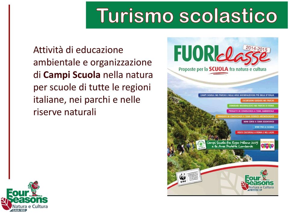 natura per scuole di tutte le regioni