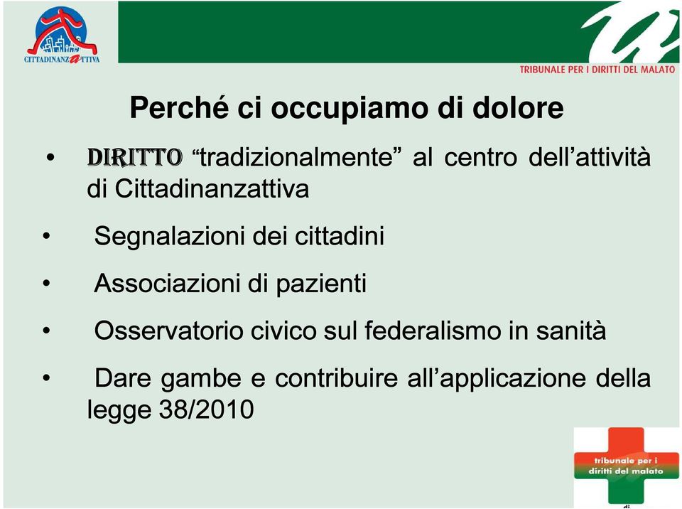 Associazioni di pazienti Osservatorio civico sul federalismo in