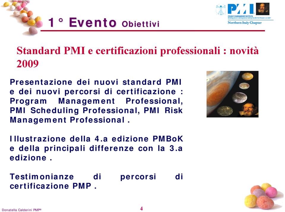 Professional, PMI Risk Management Professional. Illustrazione della 4.