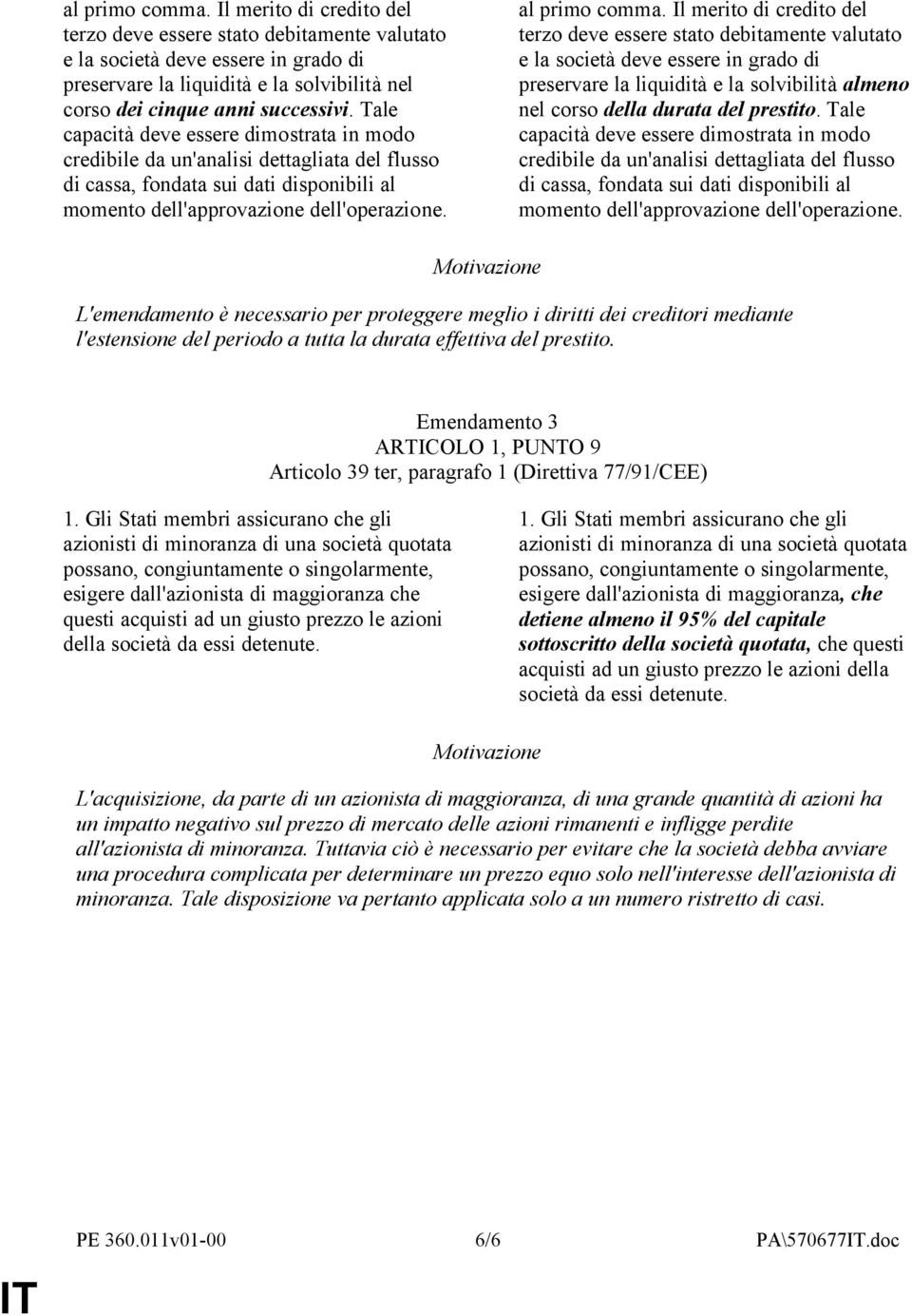 Tale capacità deve essere dimostrata in modo credibile da un'analisi dettagliata del flusso di cassa, fondata sui dati disponibili al momento dell'approvazione dell'operazione.