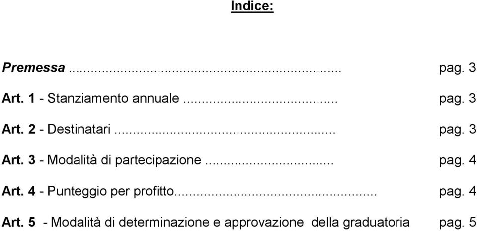 4 - Punteggio per profitto... pag. 4 Art.