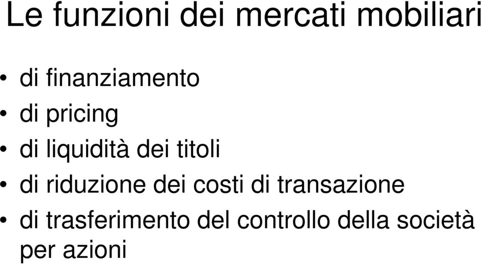 titoli di riduzione dei costi di transazione