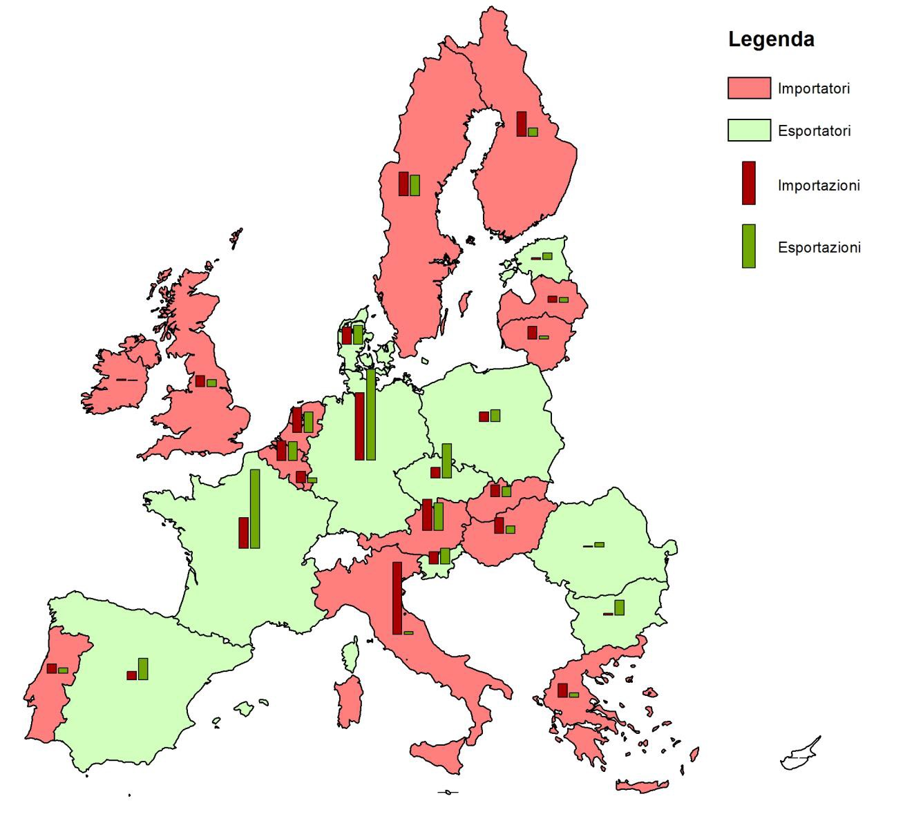 9. IMPORTAZIONI ED ESPORTAZIONI In UE 7 Paesi produttori di energia elettrica: Francia, Germania, Italia, Polonia, Regno Unito, Spagna e Svezia; rappresentano da soli il 75% della produzione