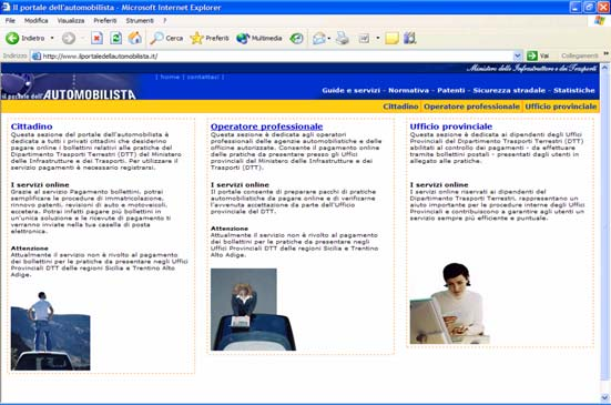 1. Per il cittadino: Siti Web e Portali Postecom, gestore del canale on-line www.poste.