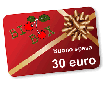 Novità: REGALA UN BUONO SPESA BIOBOX L IMMAGINE E SOLO UN FAC- SIMILE DEL BUONO CHE PUO ESSERE PERSONALIZZATO CON I VOSTRI AUGURI O ALTRE IDEE GRAFICHE.