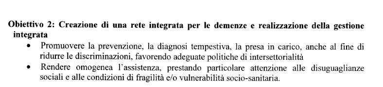 OBIETTIVO 2 Creazione di una rete integrata per