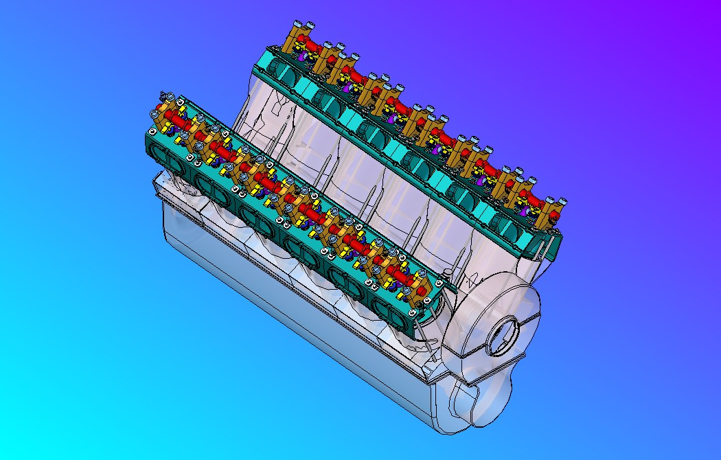 VD007 Il basamento da me sviluppato ha dovuto mantenere molte specifiche tecniche del motore VD007 da cui deriva.