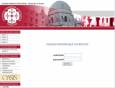 Introduzione La Pagina web Personalizzata per Studenti consente un accesso personalizzato, in raccordo con il sito web, ai Servizi informativi e di comunicazione, e più generale ai Servizi on line