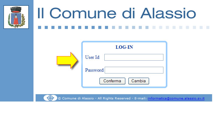 Nel menù Metodi di autenticazione selezionare User id + Password Digitare la propria User Id e Password Nel menù appariranno tutte le autocertificazioni precompilate disponibili, basterà