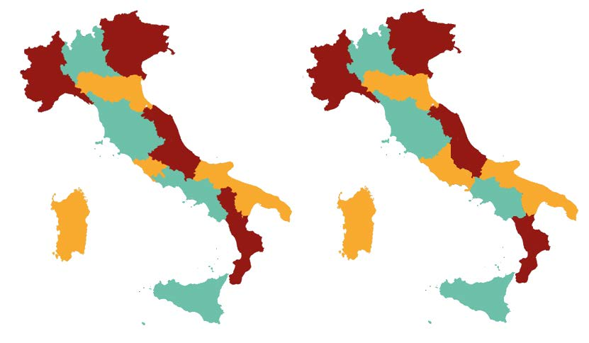 Le due proposte a confronto