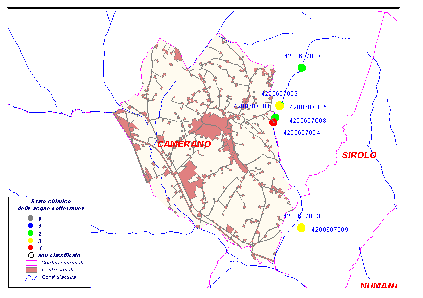 Comune di CAMERANO Codice Comune 4006 Pozzi e sorgenti Codice località tipo classificazione importanza N prese 400607009 pozzo 11-coppo di Sirolo p 3 campo pozzi 3 400607008 pozzo 5 -barbadoro p 3