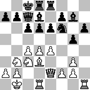 22...gxf5 23.Ae3 0-0 24.Cc1 Ag6 25.Cxb3 Txb4 26.cxb4 Ce4 27.De2 Db7 28.Cd2 Ed ora è Najdorf che propone Patta prontamente accettata, sebbene il B. abbia ancora posizione superiore. Se il N.