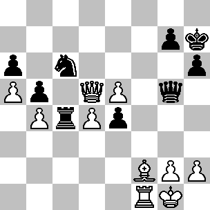 Ancora una volta Szabo offre un pedone, nel tentativo di impadronirsi dell iniziativa: 21.axb5 axb5 22.Axb5 Ta3! con buone possibilità - ad esempio 23.Ad3 Ah5 24.De1 Tfa8.