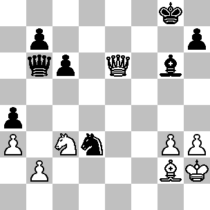 Sostanzialmente la posizione non è cambiata, tuttavia si è verificato un fatto molto importante: gli alfieri camposcuro sono scomparsi dalla scacchiera, come pure i pedoni in d6 e c4.