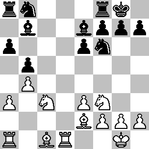 Così Najdorf gioca la mossa del testo, per determinare le intenzioni dell'alfiere avversario. 14...Af3 15.Axf3 Cxf3+ 16.Rg2 Ce5 17.e4 b5 56. Petrosian-Averbach Gambetto di Donna Accettato 1.c4 Cf6 2.