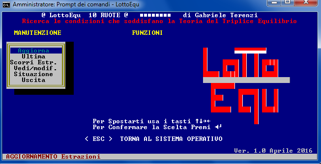 Programma: LottoEqu (ver. 1.