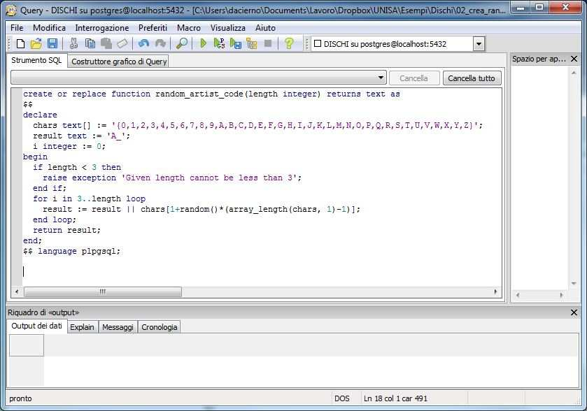 Uso diretto SQL Linguaggi ad hoc Stored Procedures Triggers In linguaggi classici Call Level Interface ODBC JDBC Basi