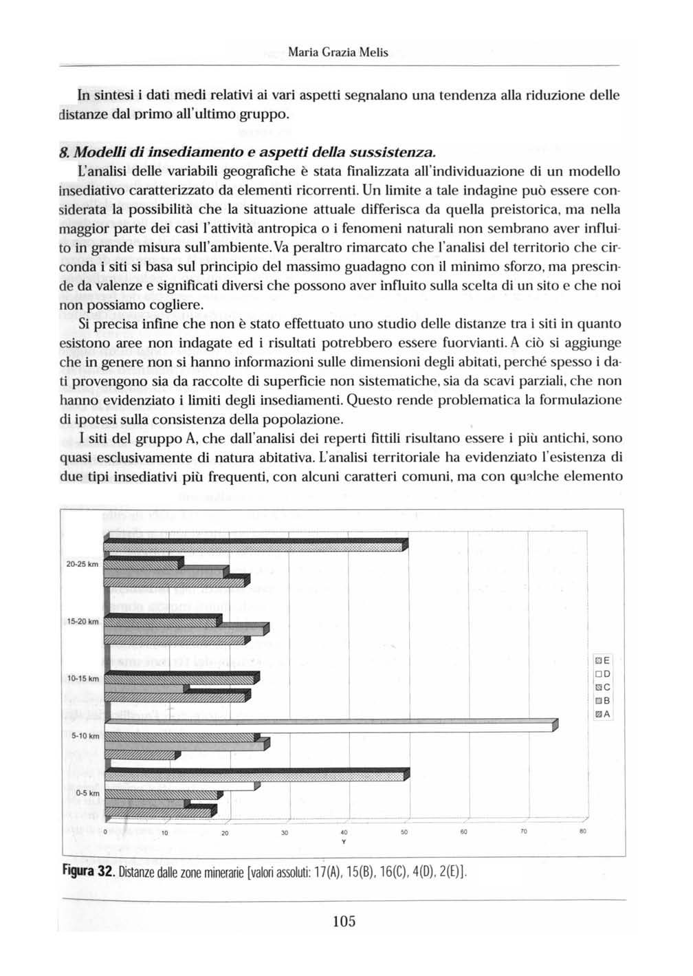 Maria Grazia Melis n sintesi i dati medi relativi ai vari aspetti segnalano una tendenza alla riduzione delle distanze dal primo all'ultimo gruppo. 8.