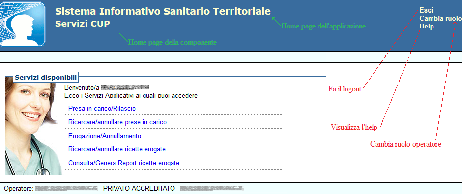 5. Modalità di utilizzo del Sistema Il sistema è fruibile utilizzando il browser Internet Explorer.