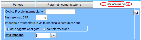 Dati intermediario Le aziende che si avvalgono di un intermediario abilitato (ad es.