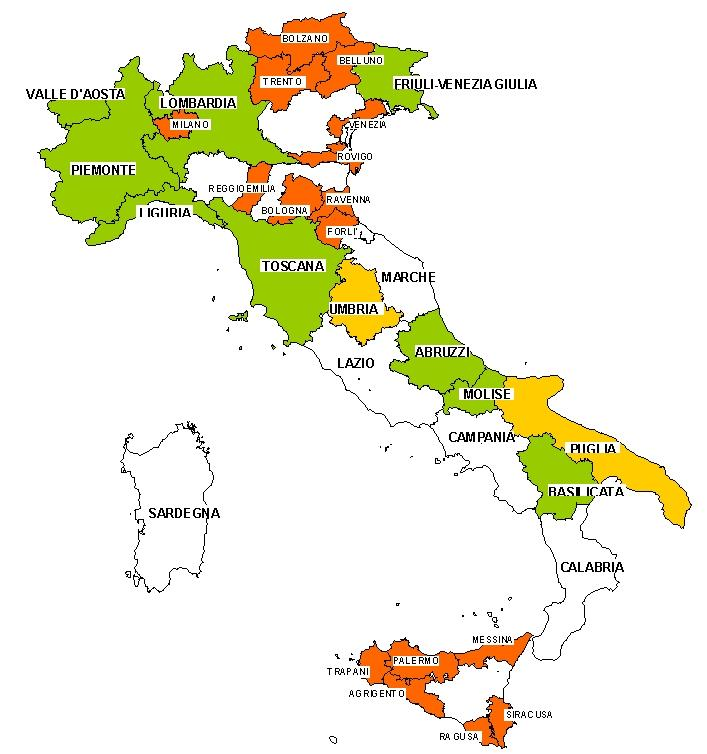 Risultati della prima indagine conoscitiva (CTN_ACE 2000) tipi di inventari disponibili Risultati della presente indagine conoscitiva tipi di inventari disponibili Rispetto agli scenari delineati