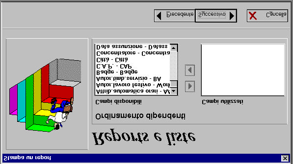 10 Wintime HENGSTLER Generatore di liste Con la logica Wizard, tipica di Windows, l utente di Wintime seleziona passo passo, in modo totalmente guidato, quali campi vuole inserire, che