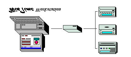3 Wintime HENGSTLER Versione monoutente Nella configurazione monoutente il PC, sul quale è installato il software Wintime, assolve le funzioni di archivio programmi, archivio dati e gestore