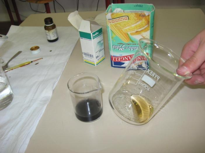 Simuliamo l assorbimento intestinale Utilizziamo beker, imbuti in cui sono stati messi 4 strati di carta da filtro, acqua, sale, zucchero ed amido di mais.
