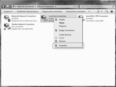 Windows 7 1. Fare clic sul pulsante Start in basso a sinistra sullo schermo, quindi selezionare Pannello di Controllo 2. Nel Pannello di Controllo, fare clic su Visualizza stato della rete e attività.