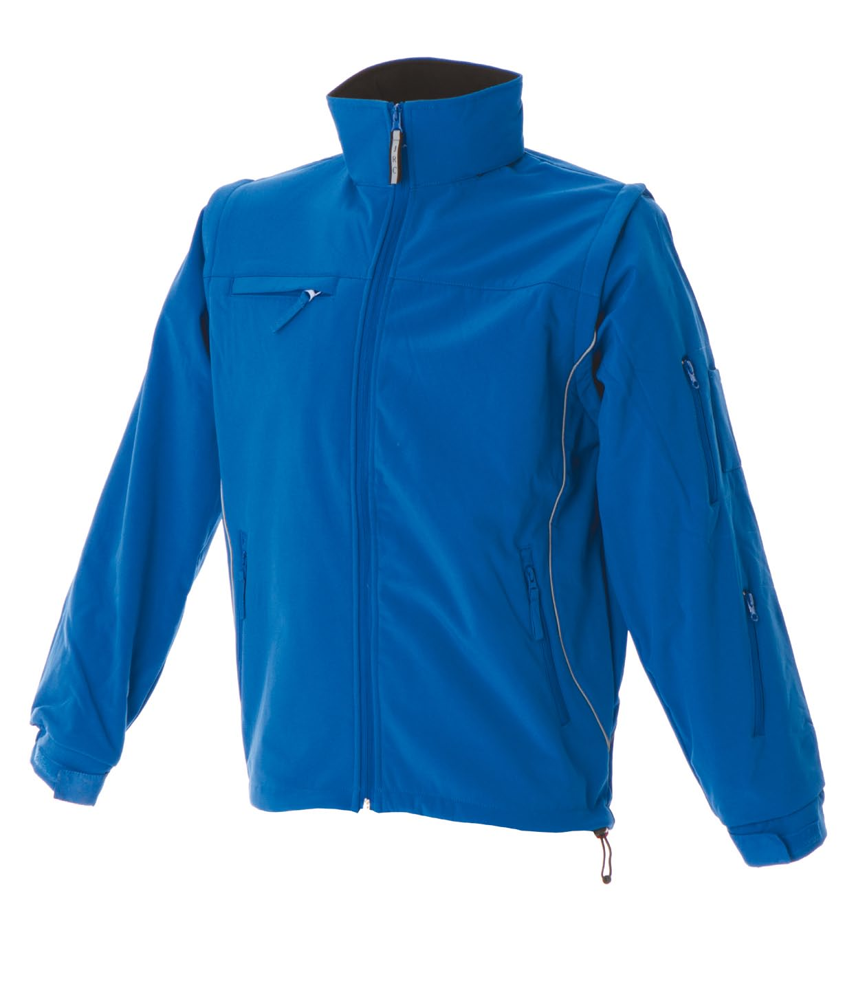 Jacket in soft shell with detachable sleeves 92% polyester - 8% elastan Giubbino in soft shell 92% polyestere - 8% elastan Veste en soft shell 92% polyester - 8% elastan, manches