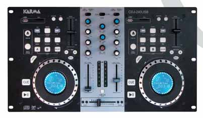 CDS 210 Doppio lettore CD per DJ Il controller presenta le caratteristiche necessarie ad operare in discoteche e locali notturni.