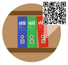 ARCHITETTURA FISICA DEL SISTEMA Ogni contenitore EBLA+ contiene QR Code, cioè un etichetta che può registrare delle informazioni sui documenti in esso contenuti.