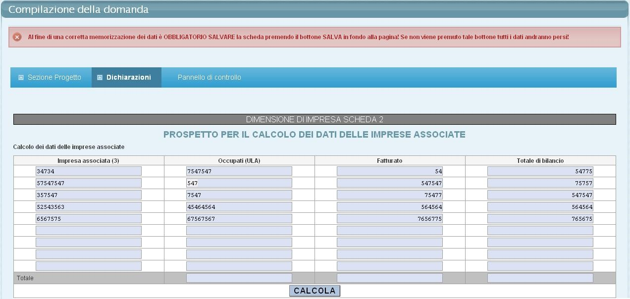 Importanti Note relative alla Compilazione: Esistono 2 tipi di dati su cui è importante prestare la massima attenzione onde evitare di inviare al sistema dati ambigui o incoerenti, e sono il tipo