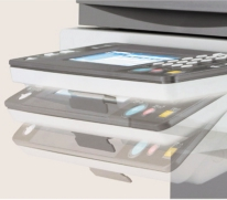 copiatrice, stampante e scanner di serie fino a copie al minuto a colori; 35 in bianco e nero capacità massima: 3.