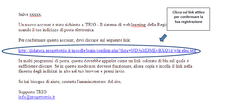 29 invio e-mail all indirizzo inserito nel form di registrazione;