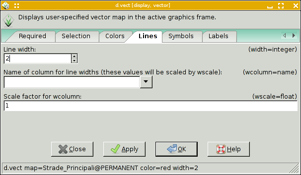 Definire i colori per una carta vettoriale layer: