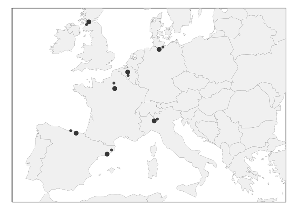 CENTRALITÀ DEI TERRITORI II OBIETTIVO Network di città per uno sviluppo internazionale CRITERI IDENTIFICATIVI Dimensioni demografiche area urbana OCSE < 500.000 ab.